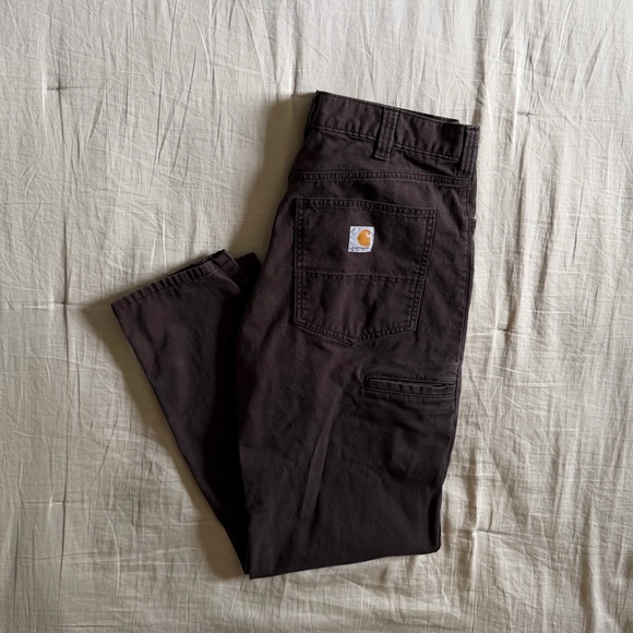 Carhartt Double Knee Utility Work Pants brown men’s 32 - Picture 1 of 8